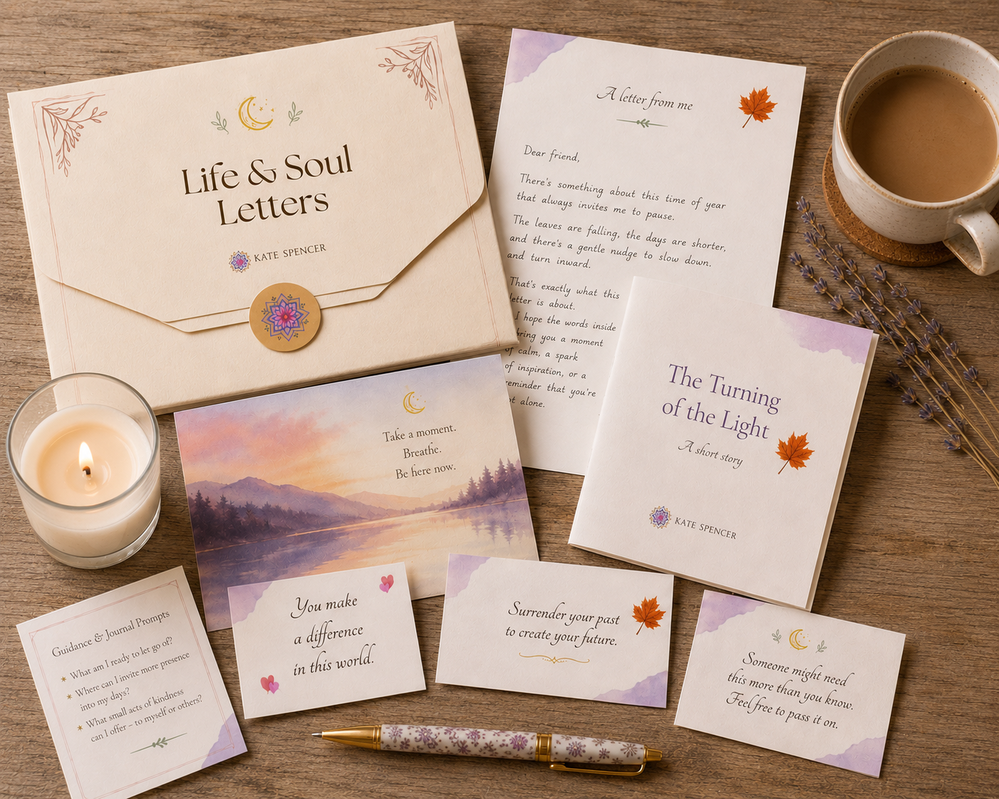 mockup photo for letters sales page